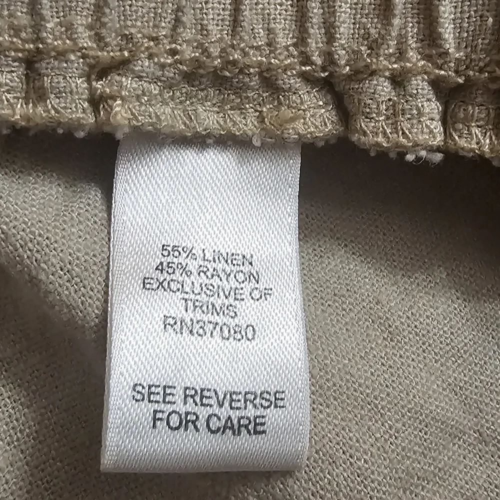 Neutral Beige Drawstring Shorts - Picture 6 of 9